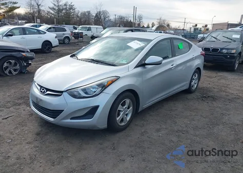 2014 Hyundai Elantra Se из США, поврежденный, VIN 5NPDH4AEXEH521085